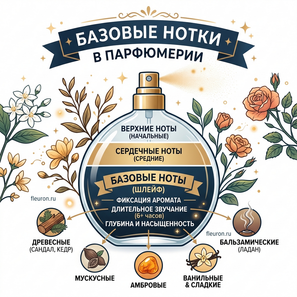 Базовые нотки в парфюмерии