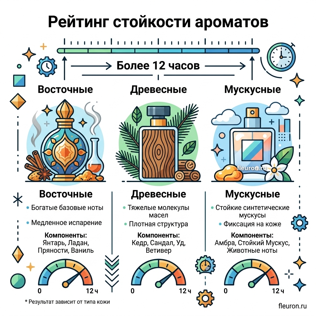 Какие ароматы действительно держатся более 12 часов непрерывно 