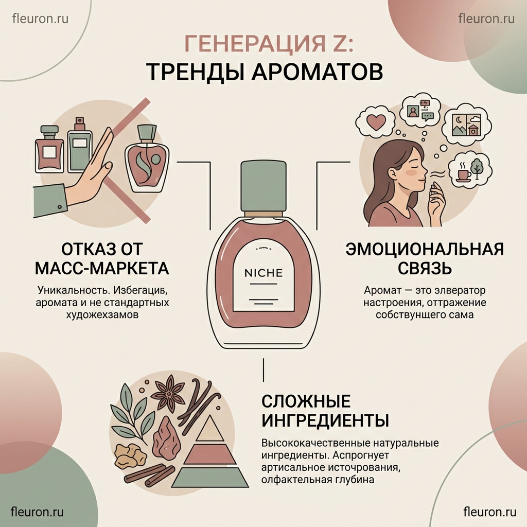 поколение Z выбирает нишевые ароматы