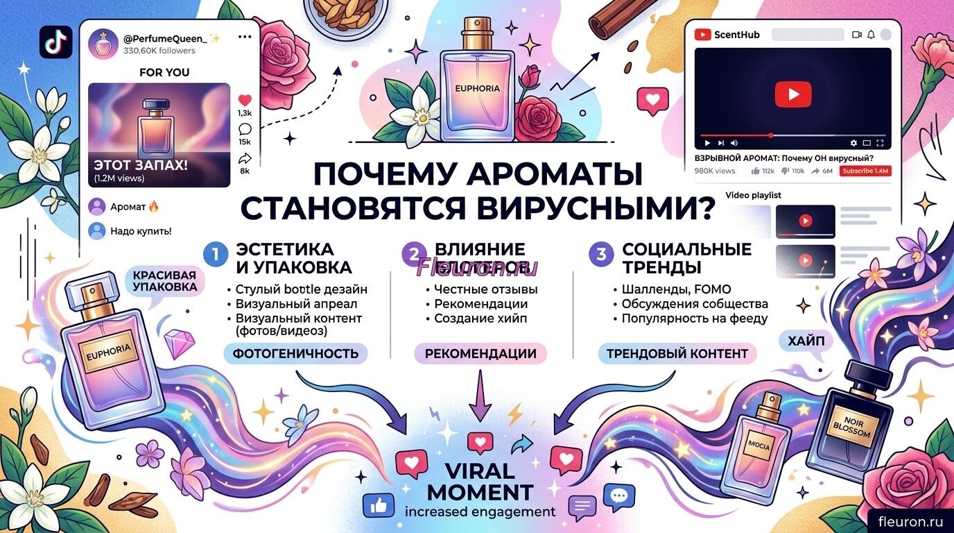 Почему ароматы становятся вирусными в соц сетях TikTok и YouTube