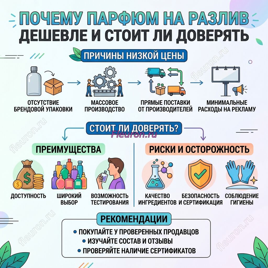 Почему парфюм на разлив дешевле и стоит ли доверять