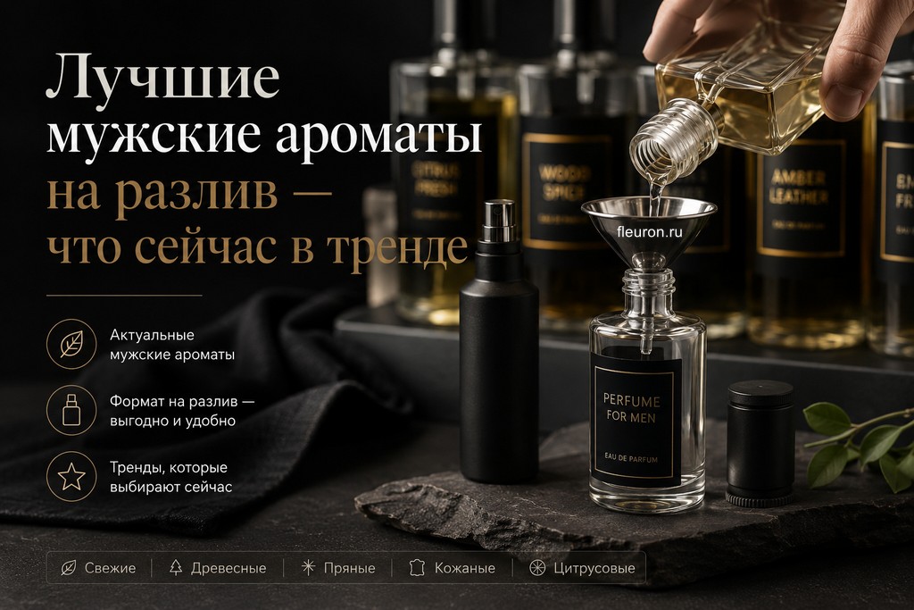 Лучшие мужские ароматы на разлив — что сейчас в тренде