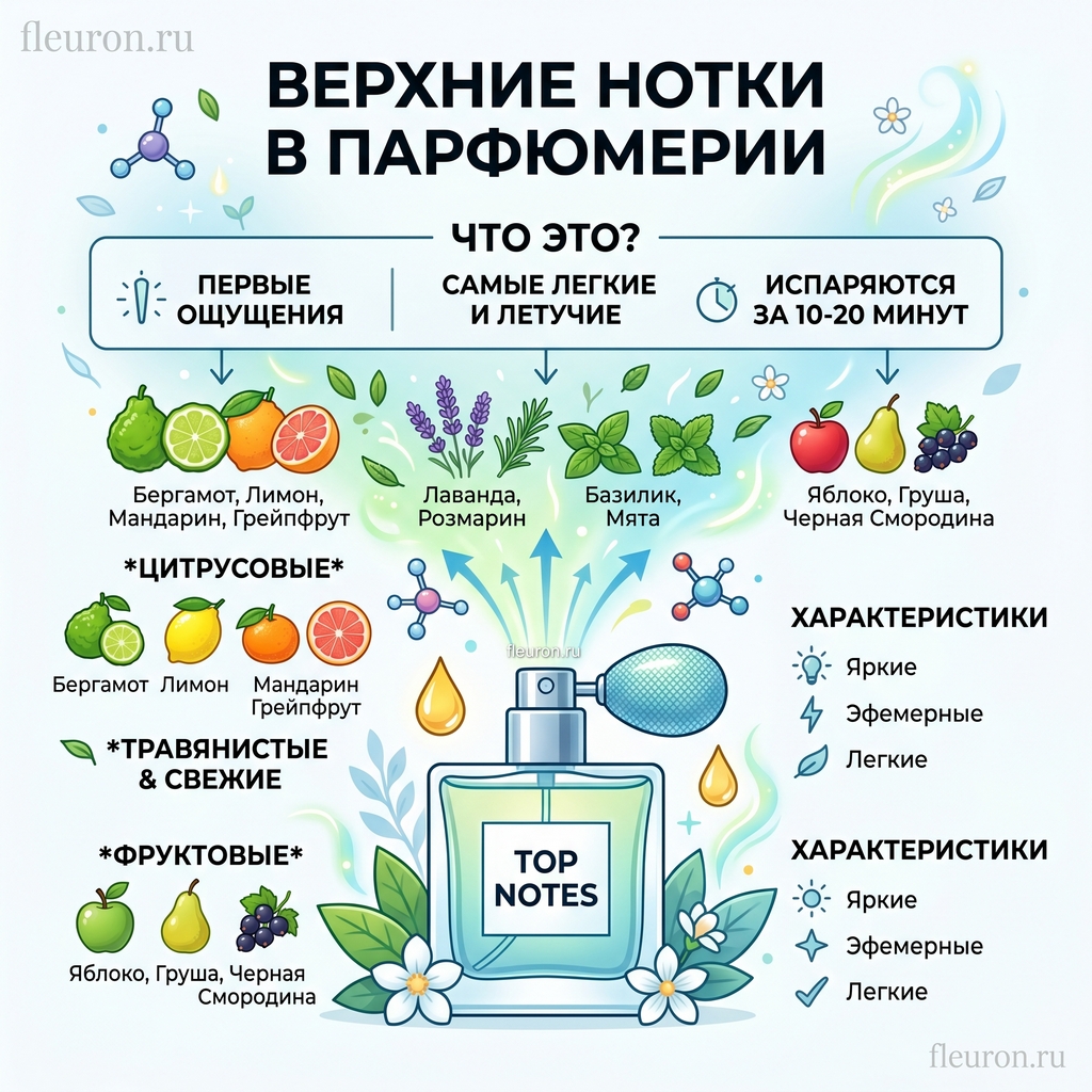 Верхние нотки в парфюмерии