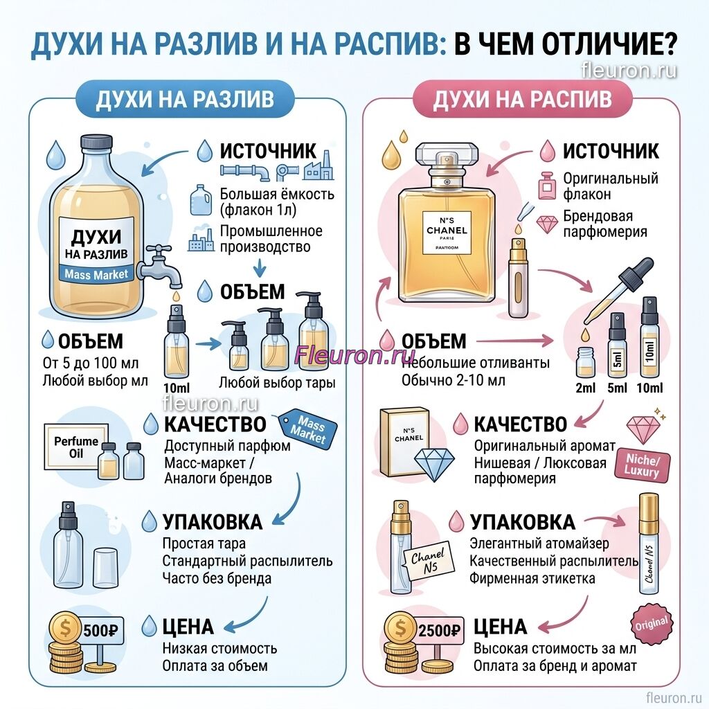 духи на разлив и распив